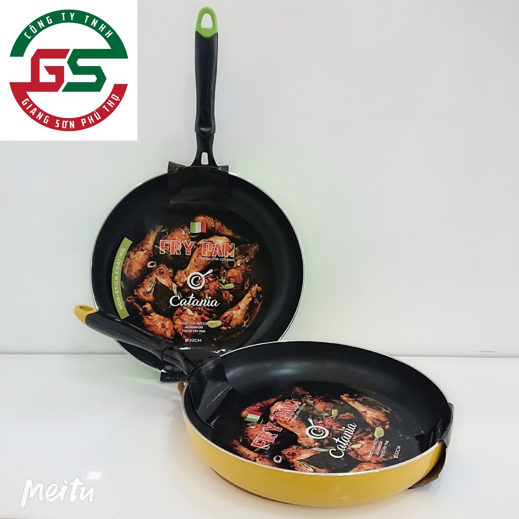Chảo chống dính Catania CTP-1321 32cm(vàng/xanh)