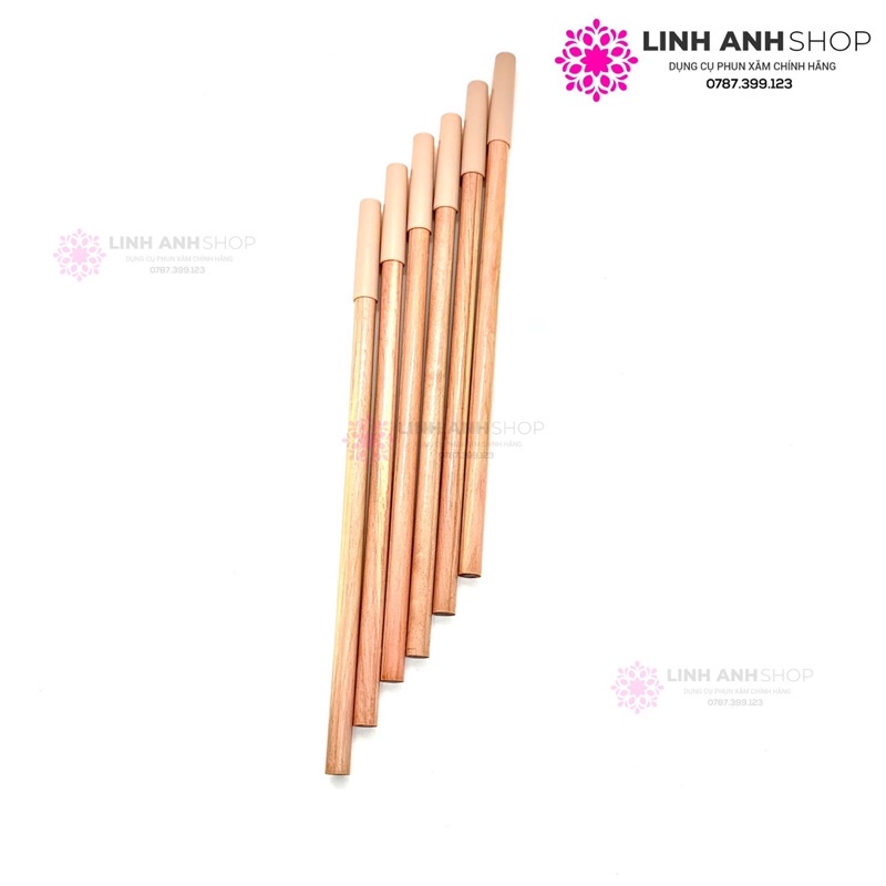 Chì Gỗ Than Đá Lõi Cứng Kẻ Sợi Lông Mày Chống Thấm Nước Phun Xăm Makeup