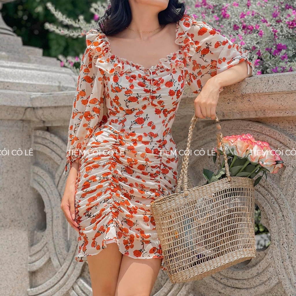 Làn cói song thưa quai bện phụ kiện đi biển chụp ảnh decor - Tiệm Cói Cô Lê