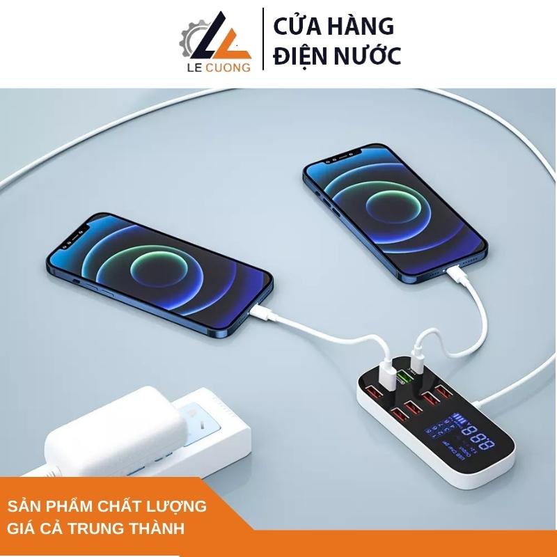 Ổ cắm sạc nhanh điện thoại hỗ trợ sạc type C, hỗ trợ sạc nhanh QC3.0 A9D+
