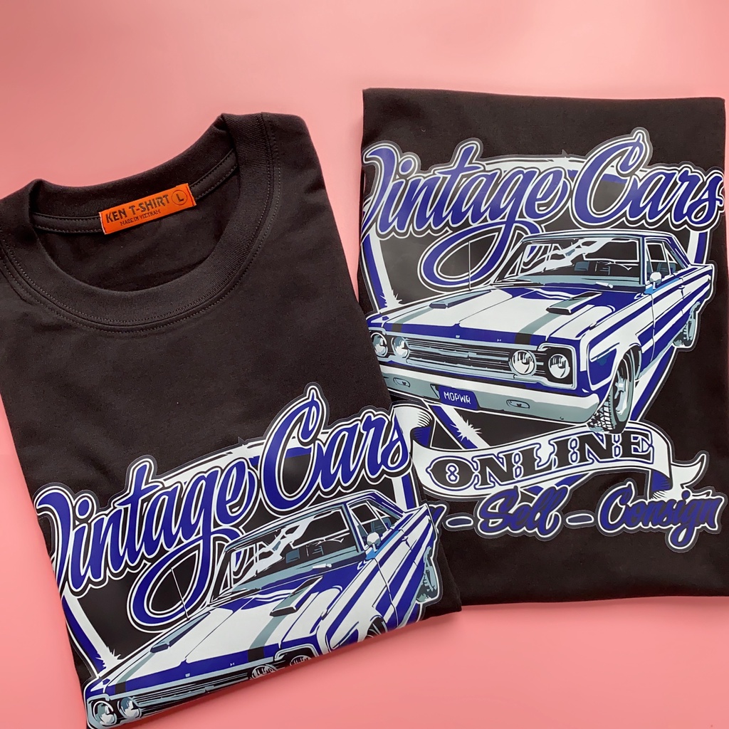 Áo thun tay lỡ HY KOREA nam nữ form rộng unisex in hình Cars Online DC245.