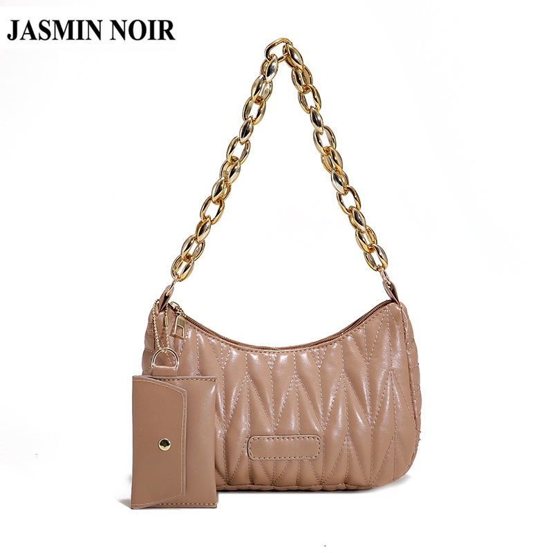 Túi đeo vai JASMIN NOIR phối dây xích thời trang cho nữ