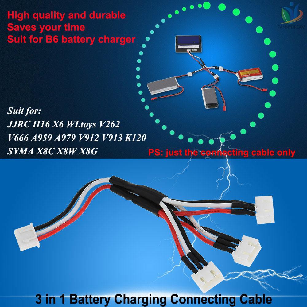 Sale 70% Dây Cáp Sạc Pin 3 Trong 1 7.4v 2s Cho Máy Bay Điều Khiển , RM5022-fany Giá gốc 60,000 đ - 72A53