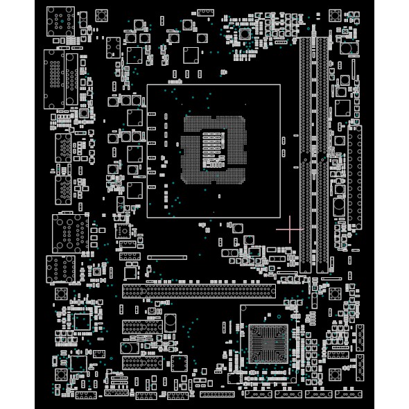 Sơ đồ mạch Boardview H110M-K REV 1.02 H110M K