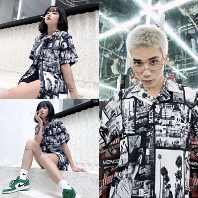 [CLIP THẬT] Áo sơ mi tay ngắn họa tiết SUMMER VIBES Fulltag Mende ,tay lỡ FORM UNISEX | BigBuy360 - bigbuy360.vn