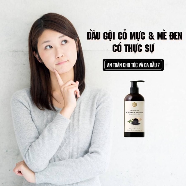 Dầu gội thảo dược Cỏ Mực Mè Đen giành cho tóc bạc sớm