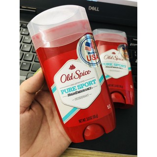 Lăn khử mùi nam Old Spice Pure Sport 85g của Mỹ ( sáp xanh)Khử mùi cho nam