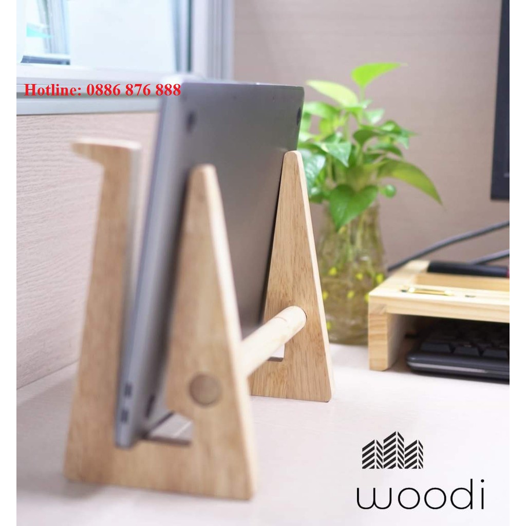 ❤️ Đế tản nhiệt kiêm giá đỡ K2 cho laptop, macbook bằng gỗ tự nhiên bền đẹp