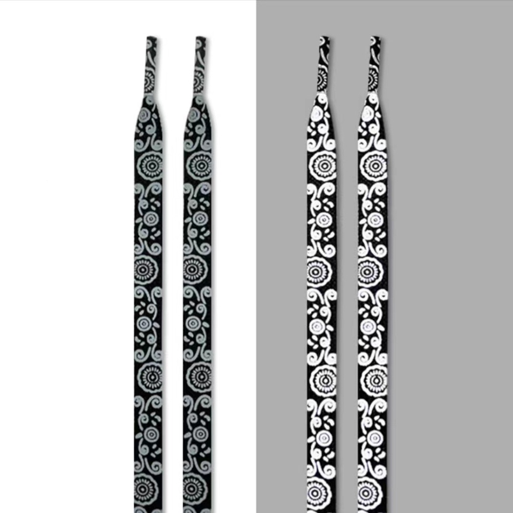 2 Dây Cột Giày Co Dãn Nhuộm Màu Gradient