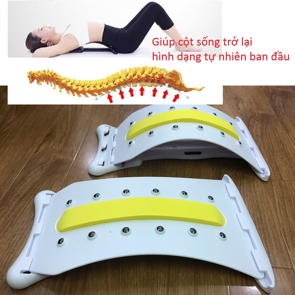 Dụng Cụ Massge Hỗ Trợ Tập Lưng Và Cột Sống - Thiết Bị Chống Đau Mỏi Vai Gáy