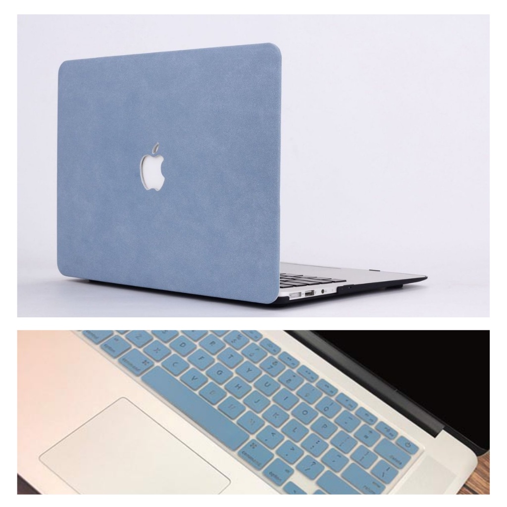 (Update M1) Combo ốp +phủ phím Macbook Air, Macbook pro, macbook air M1 màu hồng pastel/ xanh/ xám