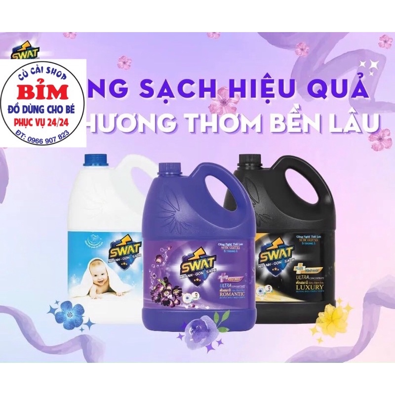 Nước giặt xả Swat