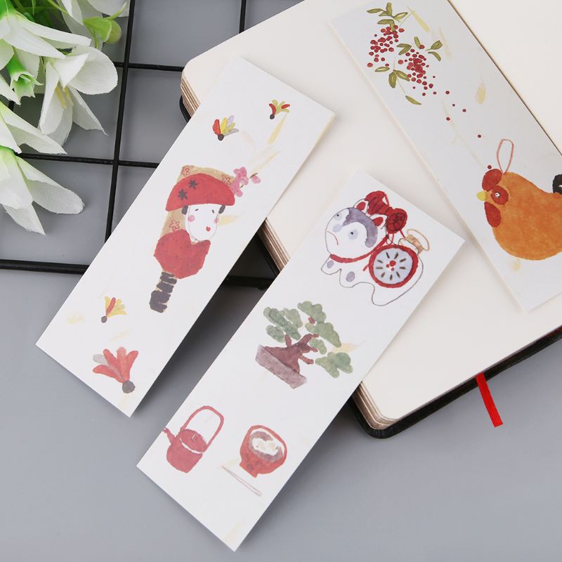 Set 30 Thẻ Đánh Dấu Sách Phong Cách Trung Hoa