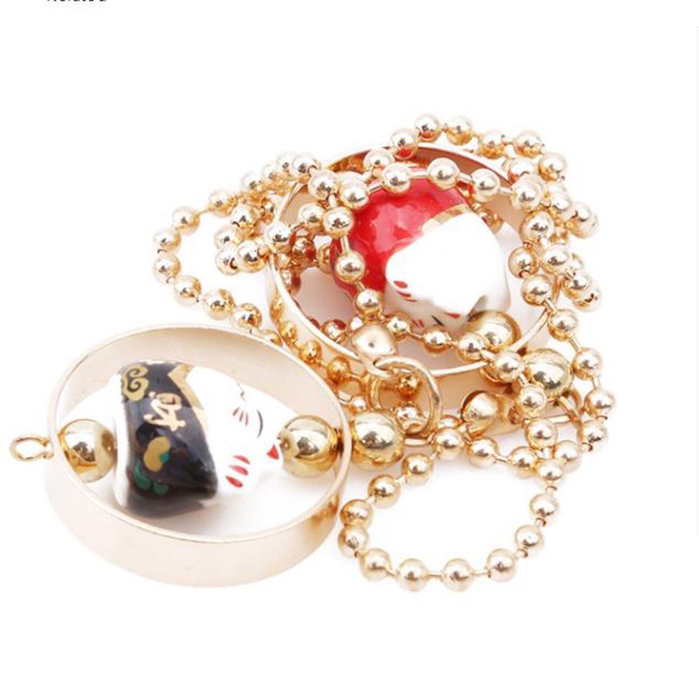 Phụ kiện treo trang trí xe hơi hình mèo may mắn