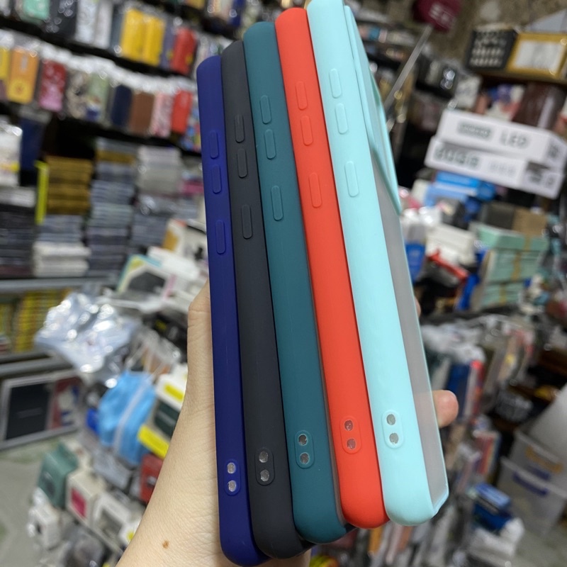 Ốp samsung A32 4G, A52, A72, A20S, A12, A21S, A51, A71, , A31 viền dẻo lưng nhám nắp trượt che camera