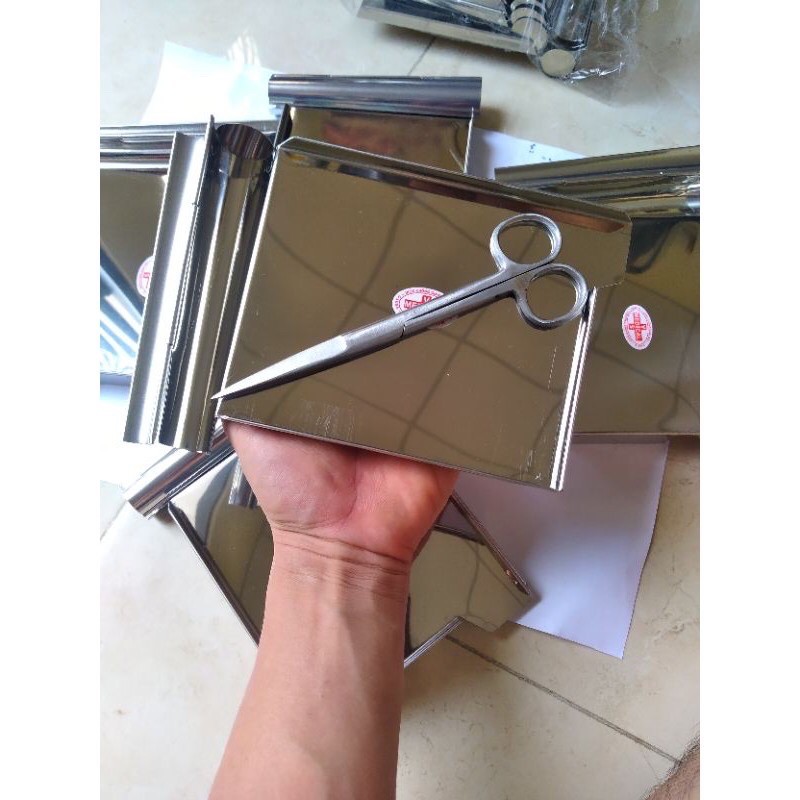 (trọn bộ) Kéo và khay đếm thuốc lớn