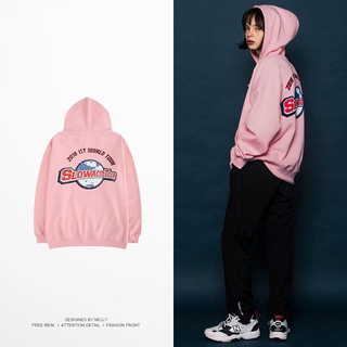 Áo hoodie nelly nỉ lót lông in hình "snowacidtour" áo nỉ