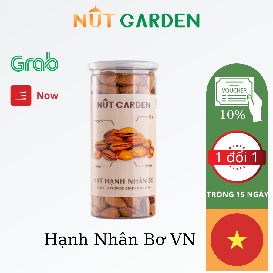 Hạt Hạnh Nhân Rang Bơ Nut Garden Nhập Khẩu - 200gr, 465gr | BigBuy360 - bigbuy360.vn