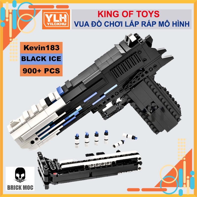 Đồ Chơi Lắp Ráp Kiểu LEGO PUBG Mô Hình Lục DESERT EAGLE Black Ice 900+ Mảnh Ghép - Bản Thiết Kế Tiêu Chuẩn Của Kevin183