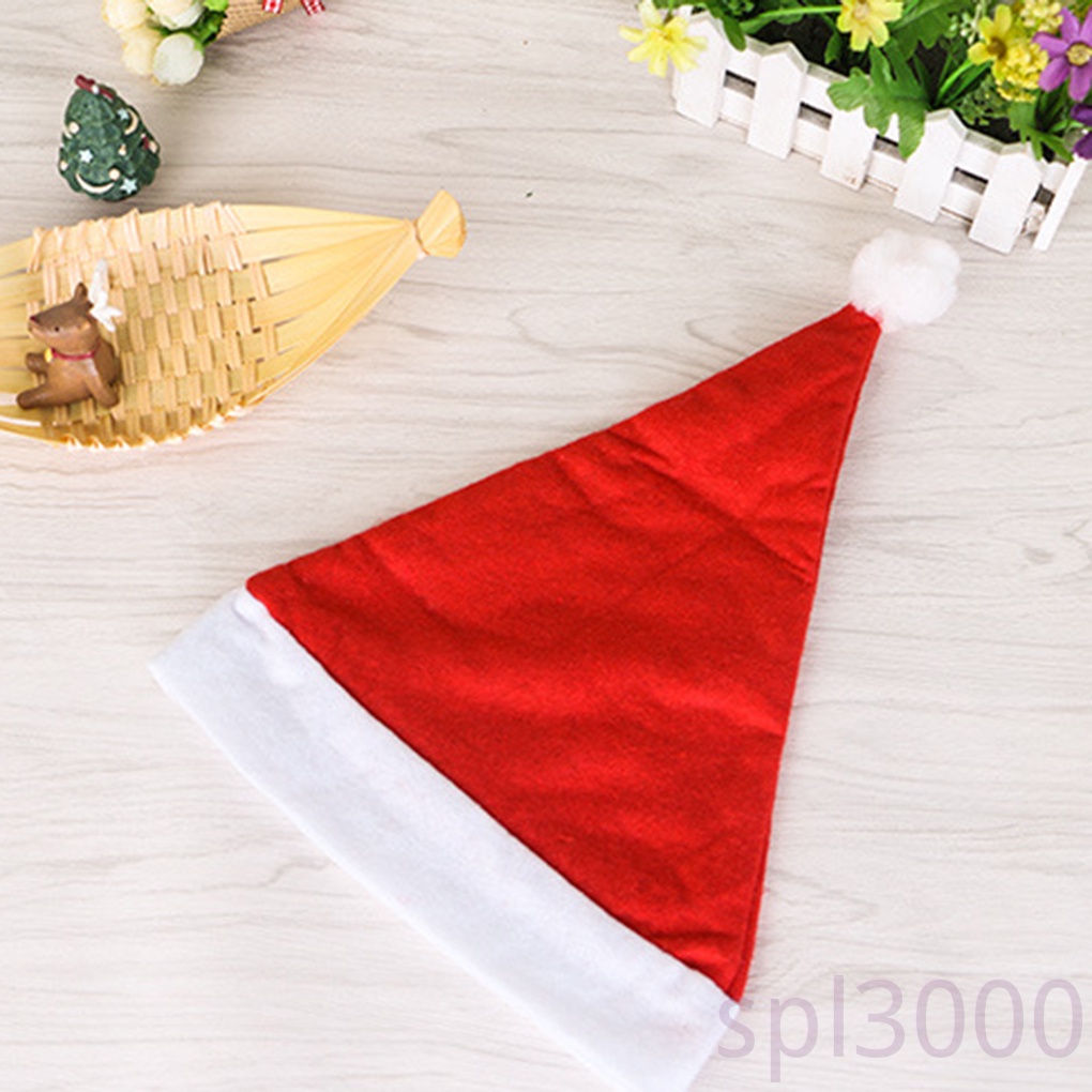 Mũ ông già nô-en nhồi bông dễ thương