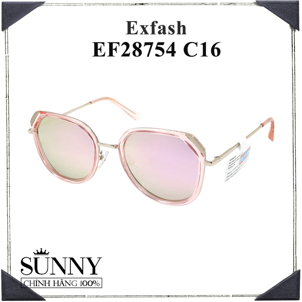 EF28754 - kính mát nam nữ Exfash chính hãng Korea, kèm tem thẻ chống hàng giả do bộ công an cấp