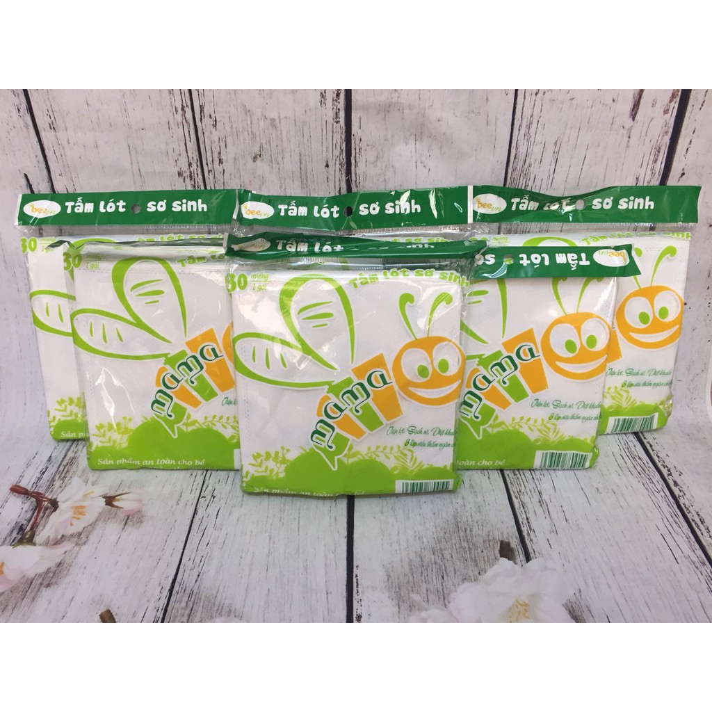 Combo 10 Gói Tấm Lót Sơ Sinh Mama (Bao Bì Mới)