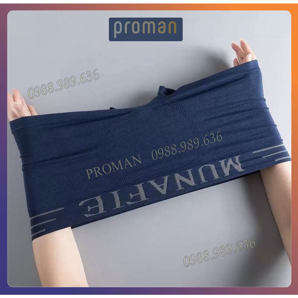 Quần Sịp Nam Đùi Cotton, Quần Lót Nam Munafie Dệt Kim Co Giãn 4 Chiều freesize - PROMAN