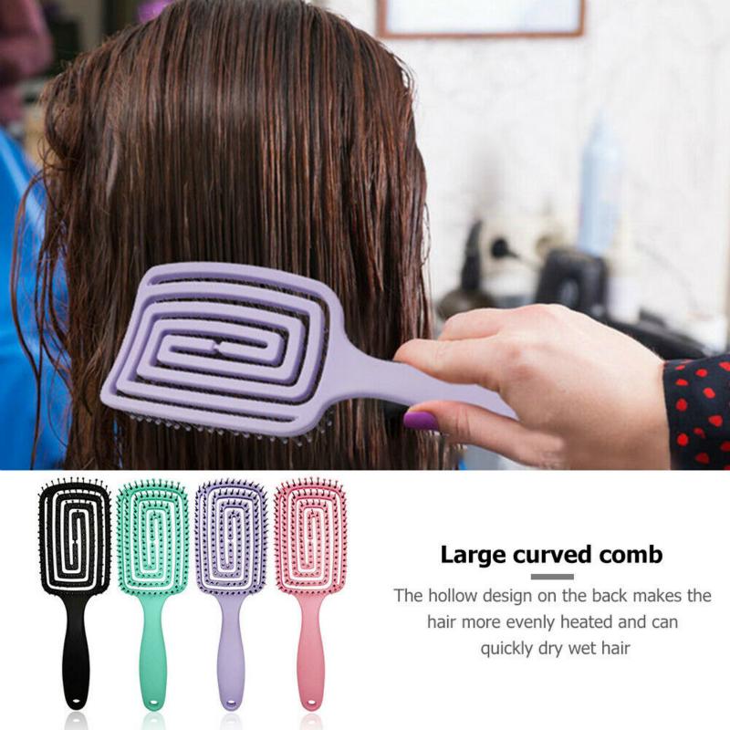 [Hàng mới về] Lược chải tóc mát xa gỡ tóc rối tiện lợi cho salon tóc