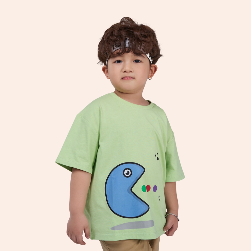 Áo T-shirt cho bé YODY vải cotton, thun tay lỡ in hình dễ thương TSK5205