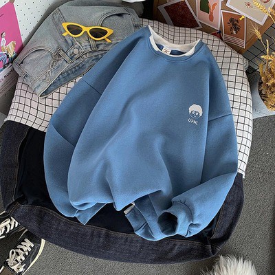 Áo Sweater nam nữ-Áo layer dáng Unisex chất liệu nỉ bông thêu chữ UFNL cao cấp | BigBuy360 - bigbuy360.vn