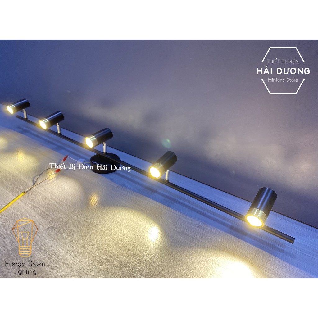 Đèn soi tranh - 5 Đèn chiếu sáng 3268-5 15w Ánh Sáng Vàng - Điều chỉnh được góc chiếu - Bảo Hành 12 Tháng