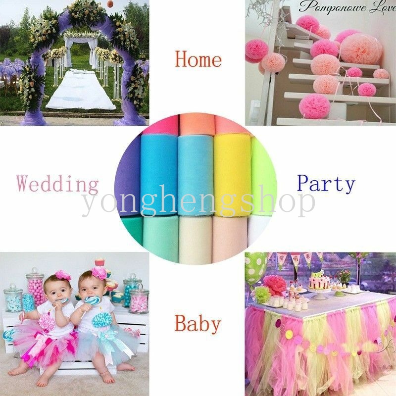 Cuộn Vải Tuyn 25 Yard Làm Váy Búp Bê