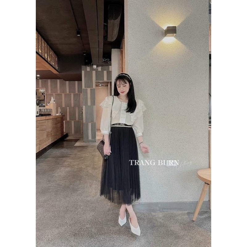 BÁN SỈ CHÂN VÁY LƯỚI CẠP CHỮ CE.LIN CHO NỮ | BigBuy360 - bigbuy360.vn