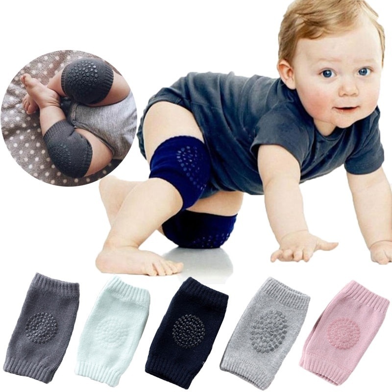 1 Cặp Miếng Đệm Đầu Gối Mềm Mại Chống Trượt An Toàn Dành Cho Bé Tập Bò