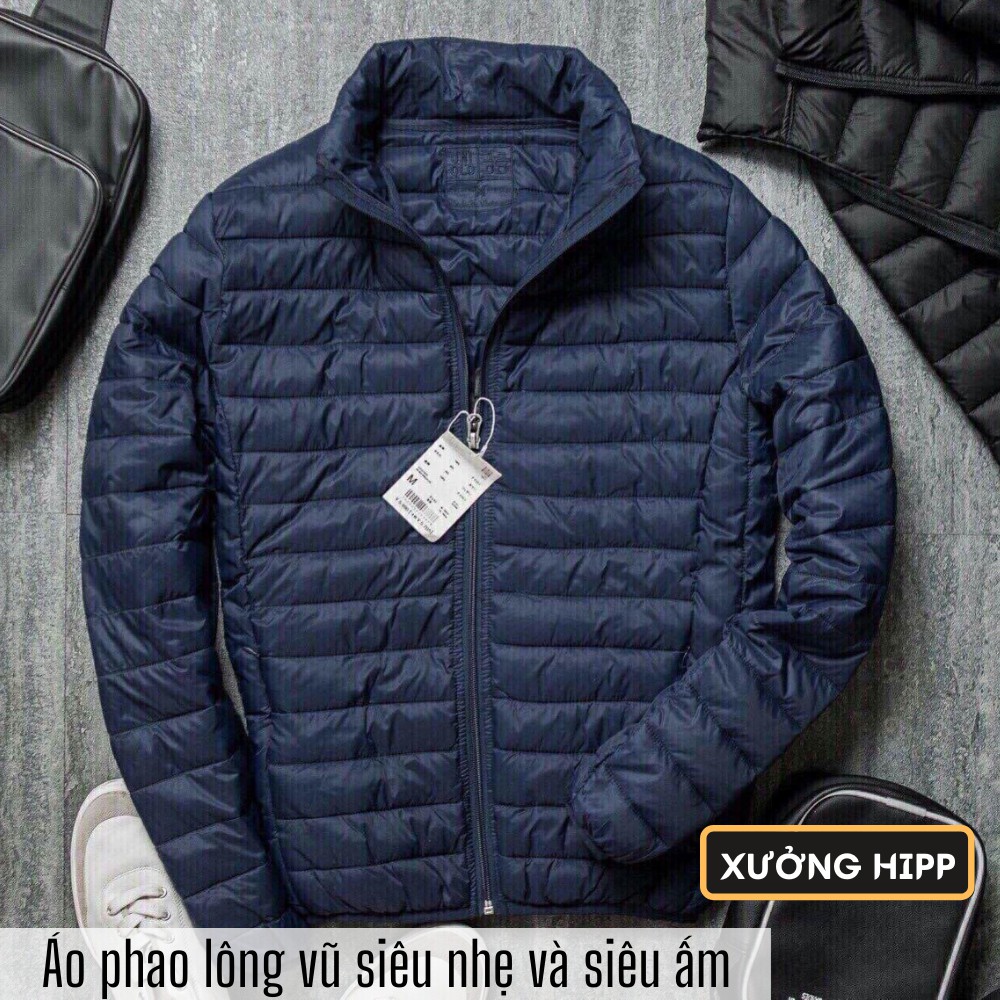 Áo khoác phao lông vũ nam siêu nhẹ Xưởng Hipp, siêu ấm form ôm tôn dáng full size, KP01 | BigBuy360 - bigbuy360.vn