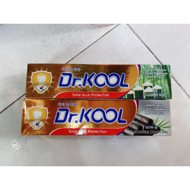 Kem Đánh Răng Dr. Kool Bảo Vệ Nướu, Tái Tạo Men Răng Toàn Diện Than Tre/ Muối Tre 150g