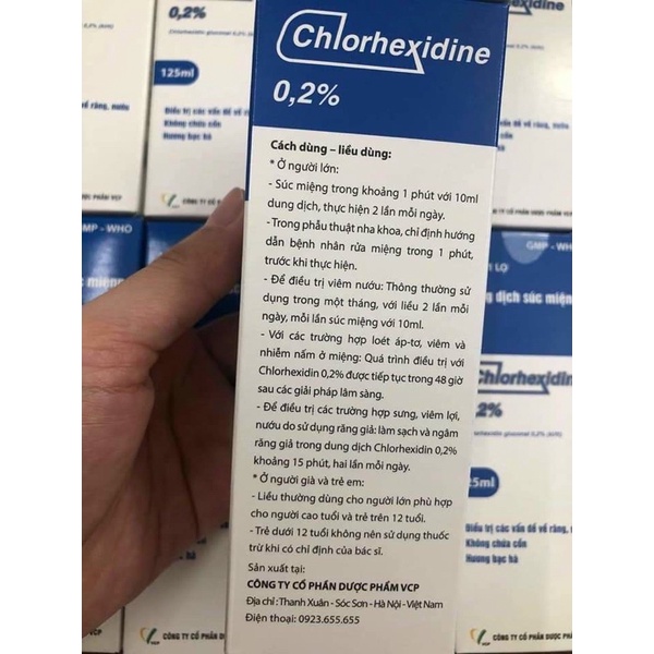 NƯỚC XÚC HỌNG CHLORHEXIDINE