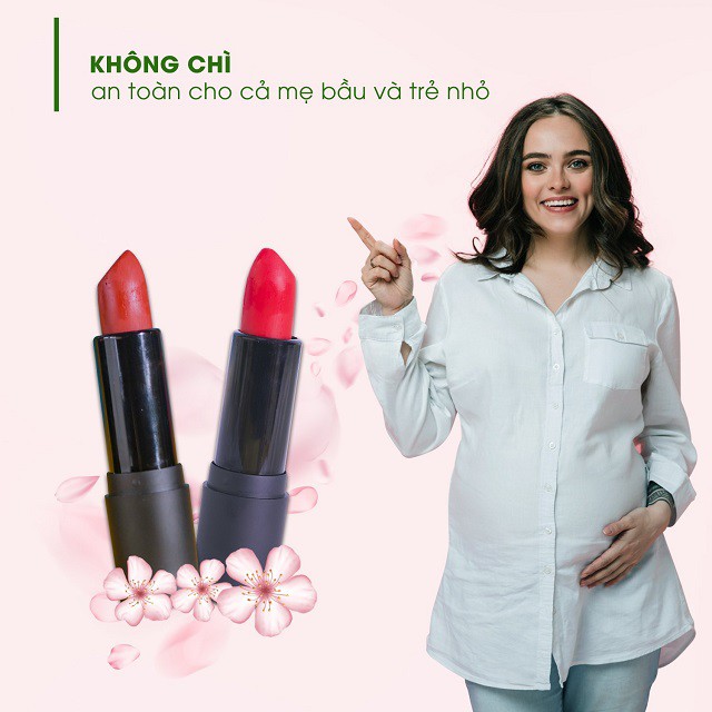[Free ship] Son môi Handmade không chì bền màu thiên nhiên