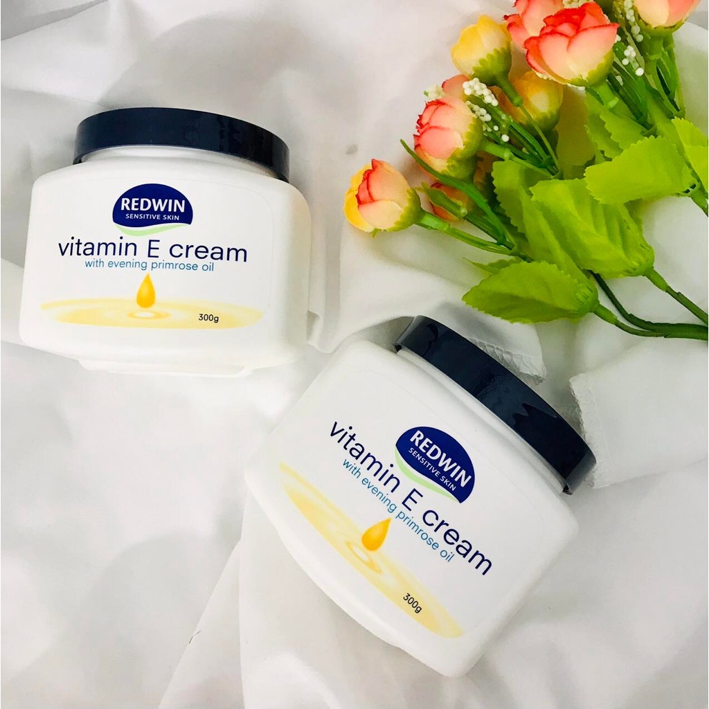 Kem Dưỡng Da Body Mềm Mịn Redwin Vitamin E Cream Hộp 300g – Hàng Chuẩn
