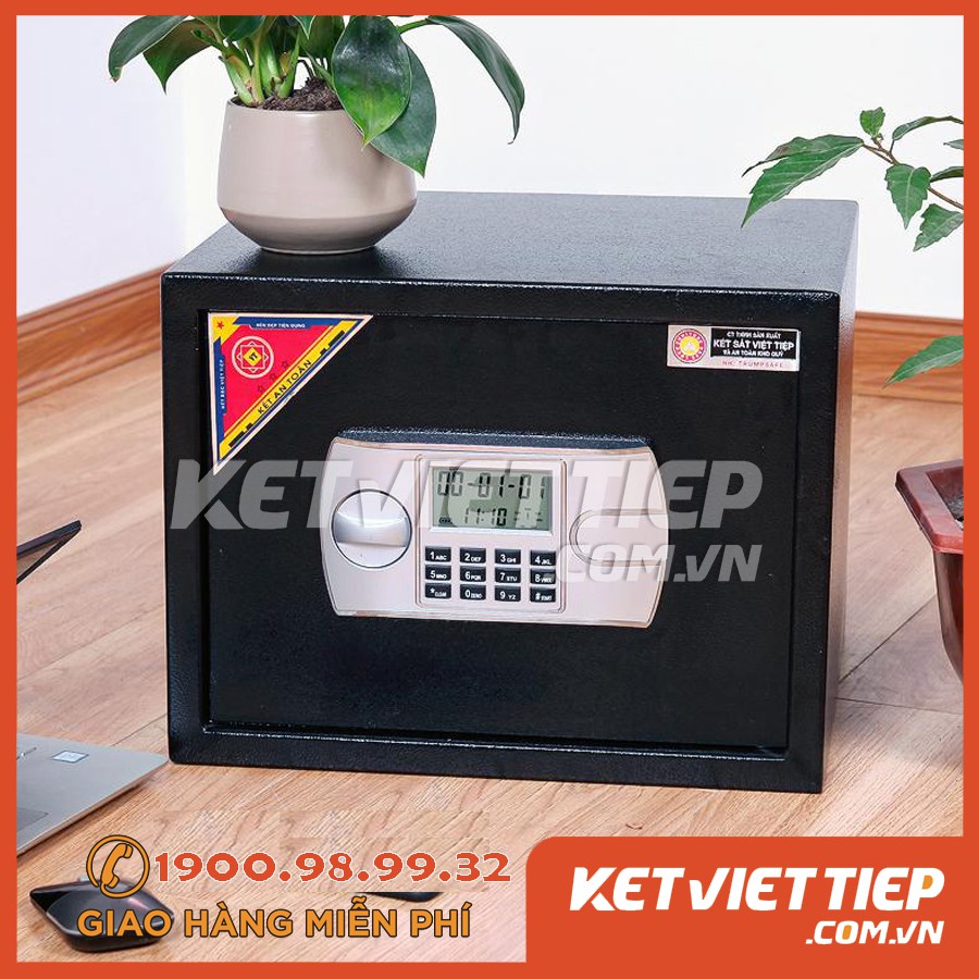 Két sắt mini khách sạn Việt Tiệp KKS023 khóa điện tử 10kg cao 25 x rộng 35 x sâu 31 cm( bảo hành 2 năm )