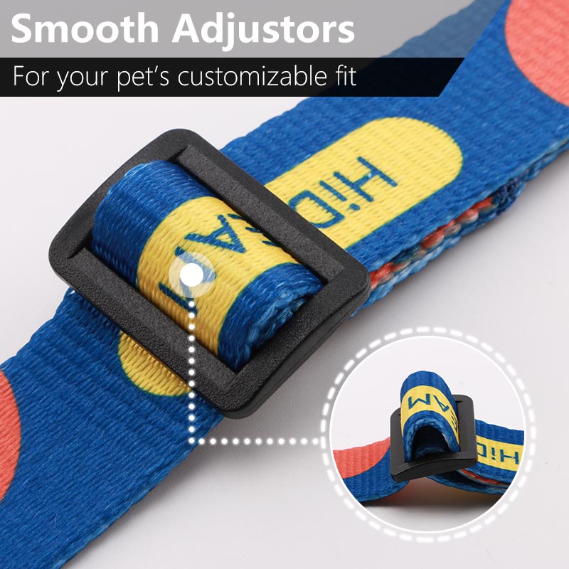 HamshMoc Đai dắt thú cưng đi dạo bằng nylon có tay cầm tùy chỉnh thời trang cho chó cỡ nhỏ/vừa