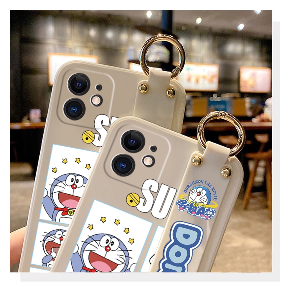Ốp Điện Thoại Silicon Chống Sốc In Hình Doraemon Dễ Thương Có Dây Đeo Cổ Tay Cho Xiaomi Redmi Note 11/Note 11S