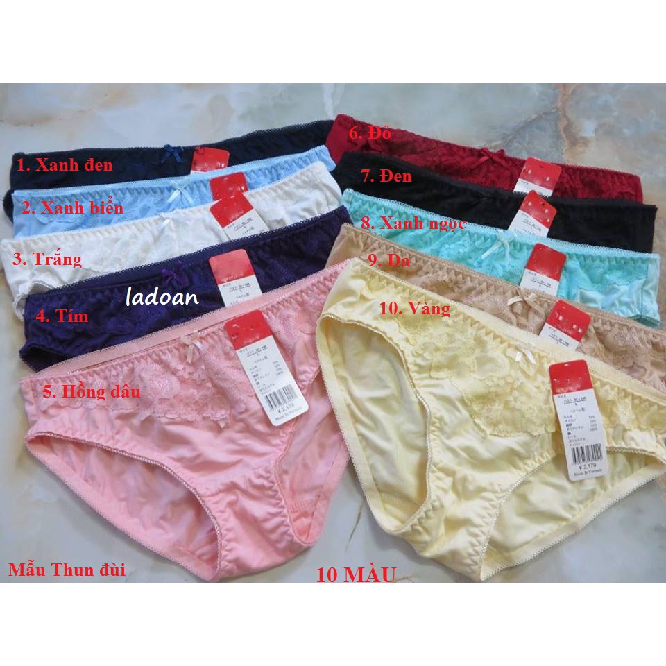 Nhập WAHPBD giảm 9K cho đơn 99K_ Combo 10 quần lót cotton thun đùi | BigBuy360 - bigbuy360.vn