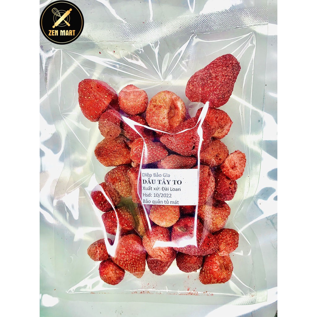 Dâu tây sấy giòn nguyên quả 50gr