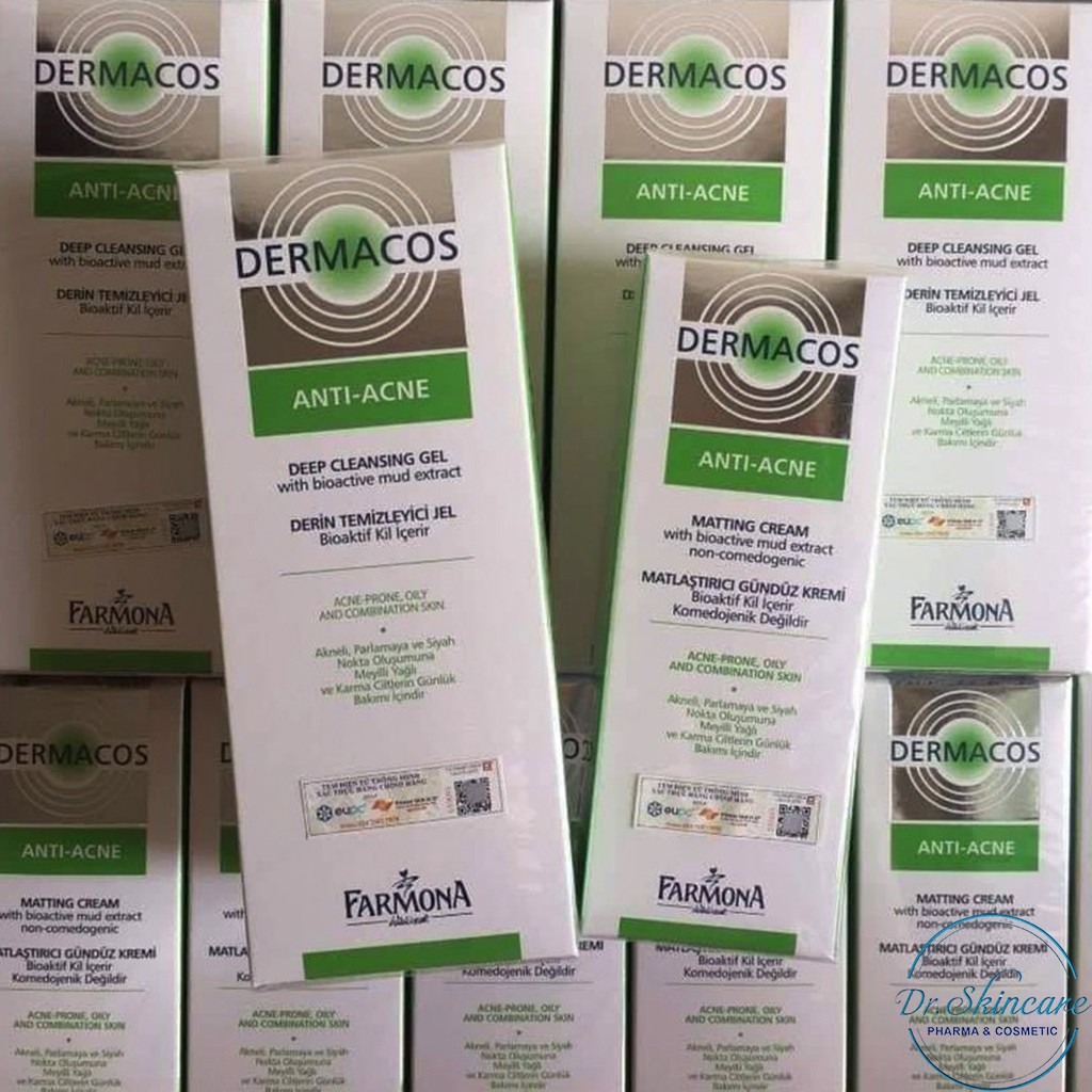 [CHÍNH HÃNG] DERMACOS Sữa Rửa Mặt Farmona Dermacos Anti Acne Deep Cleansing Gel 150ml, Sạch Sâu Ngừa Mụn, Cho Da Dầu | BigBuy360 - bigbuy360.vn