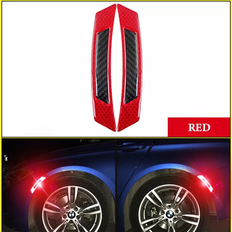 Bộ 2 miếng phản quang dán vè xe ô tô