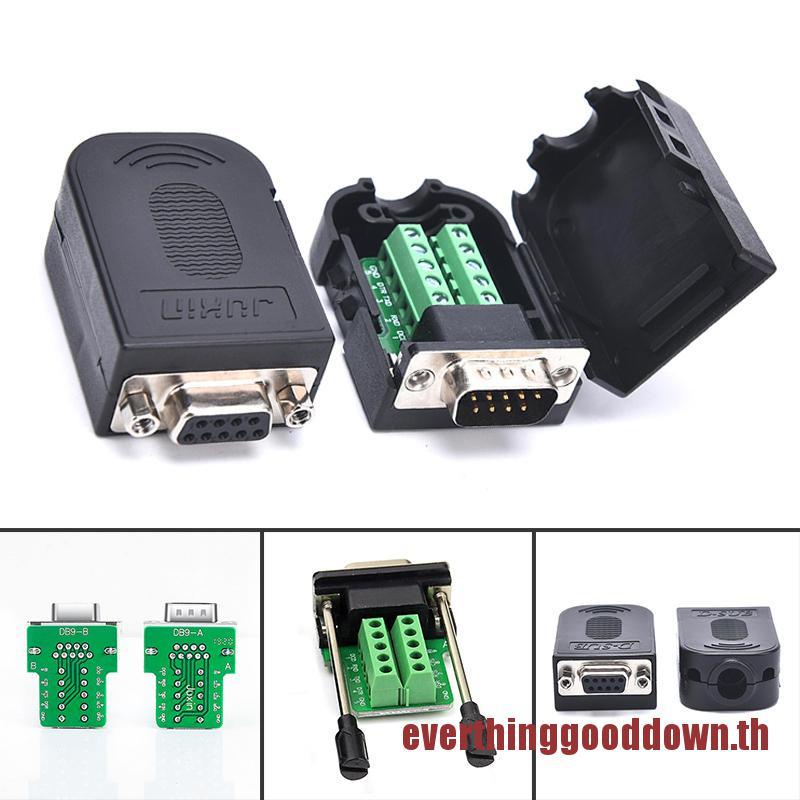 EVER DB9 Connector RS232 Nam Nữ 9 Pin RS485 Thiết bị đầu cuối đột phá COM