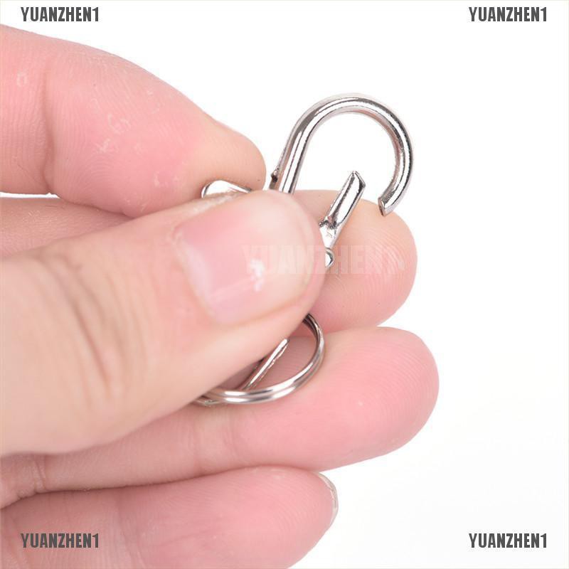 [YUANZHEN1] Set 10 Kẹp Móc Tôm Hùm Bạc Kích Hoạt Túi Xách