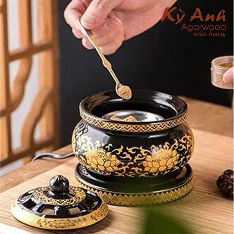 Lò Xông Trầm Dùng Điện Có Đèn LX-096