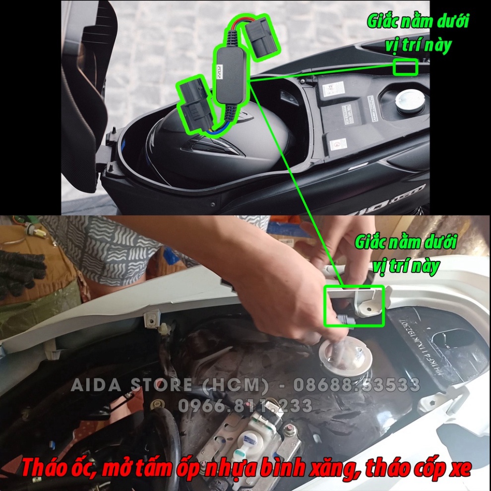 Mạch Chớp Stop F1 Cho Xe Honda Vazio 2018 Vario2019 Vario2020 Vario2021 Vario2022 Vario2023  Nhiều Chế Độ Jack Zin